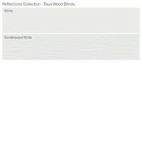 Колекция От Персонализирани Отражения, 2 Безжични Дървени Щори, Бял Пясък, 19 Ширина 48 Дължина