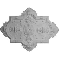 1 8 Х 1 8 В 3 4 П Катедрала Таван Медальон, Ръчно Рисуван Смоуки Топаз Пращене