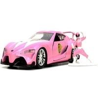 Тойота ФТ-концепция розов металик и розов рейнджър Диецаст фигурка Пауър Рейнджърс Холивуд вози серия Диецаст
