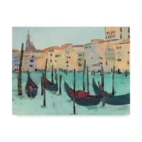 Търговска марка изобразително изкуство 'Венеция пленер седми' платно изкуство от Самюъл Диксън