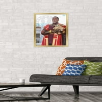 Междузвездни войни: Мандалорианският сезон-плакат на стената на Грогу и гриф Карга, 14.725 22.375 в рамка