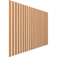 Екена мелница 47 х 1 4 т Регулируема дървена ламела Комплект за стена с 2В ламели, череша