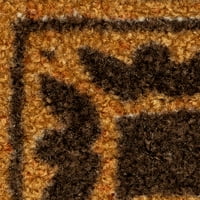 Крепежи Индия Медальон ръжда Кафяв вътрешен коридор килим бегач, 2'х6'