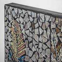 Птици Пера Натрошени Стъклени Мозайки Стена Арт Декор