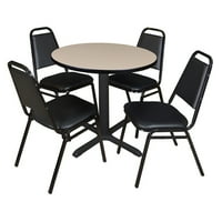 Регентски Каин кръгла маса за почивка със Стифиращи се столове за ресторанти
