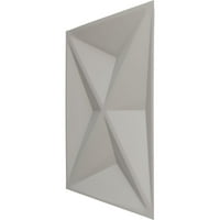Екена Милуърк 7 8 в 7 8 х Кент Ендуравал декоративен 3д стенен панел, текстуриран метален сребърен