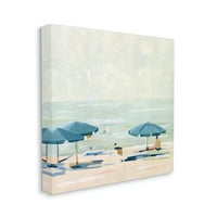 Ступел индустрии абстрактни плажни чадъри на брега крайбрежна живопис галерия увити платно печат стена изкуство