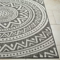 Артистични тъкачи Лонг Бийч тъмносив 5 ' 8 ' глобален вътрешен външен правоъгълник площ килим