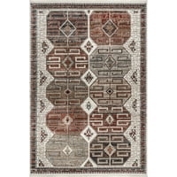 Нулум Иви глобален вдъхновен емблема Ресни зона килим, 4 ' 5 ' 7