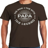 Папа Ман мит легенда Ден на бащата Мъже Графичен тениска подарък за татковци