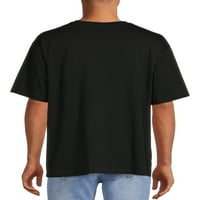Без граници мъжка и едра Мъжка графична тениска с къс ръкав, Размери до 5ХЛ