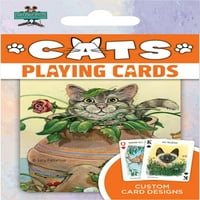 Шедьоври официално лицензирани котки играят карти-тесте карти за възрастни