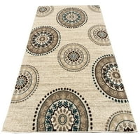 Макси Хоум колекция Захра за-съвременен килим бегач-би-2 'х 15'